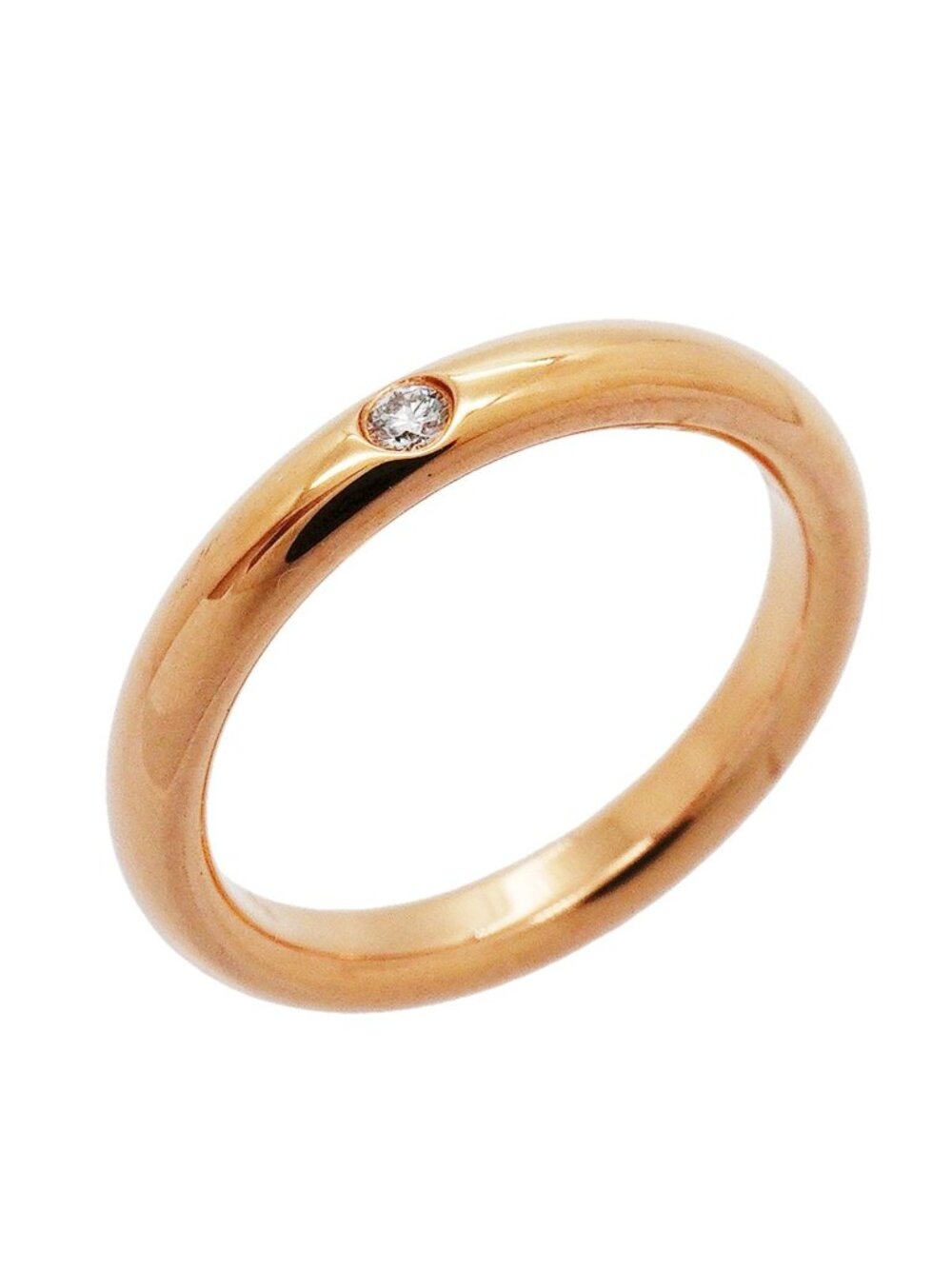 Tiffany & Co Ring Stacking Band Pink Gold Diamond